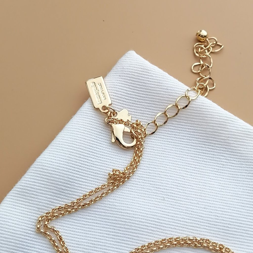 Grandma's Closet Hummingbird Gold Pendant Necklace by Kate Spade - Picture 3 of 4